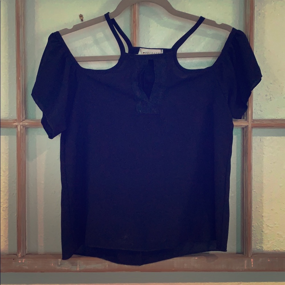 Love Crazy off the shoulder top